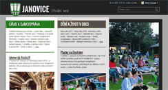 Desktop Screenshot of obecjanovice.cz